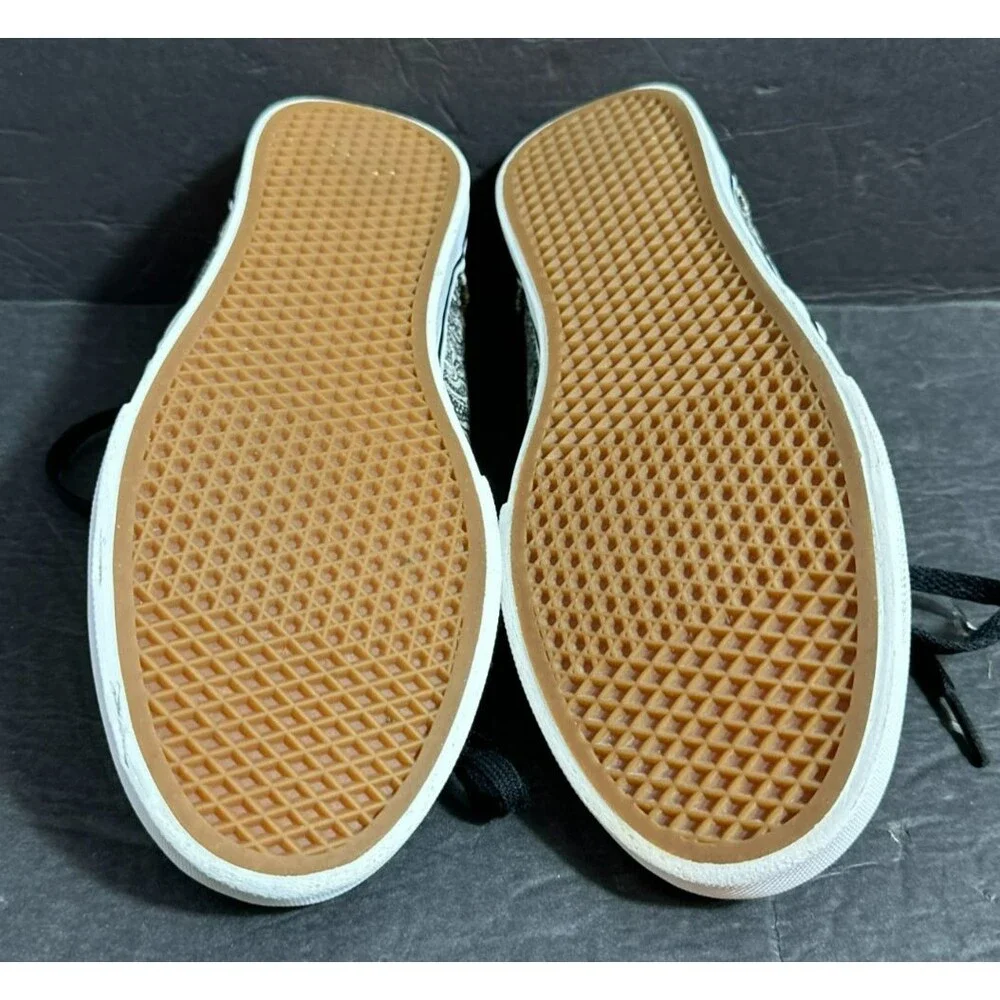 Vans Atwood Low Black Paisley Print Canvas Skate Shoes Women's Size 7 - Picture 8 of 8